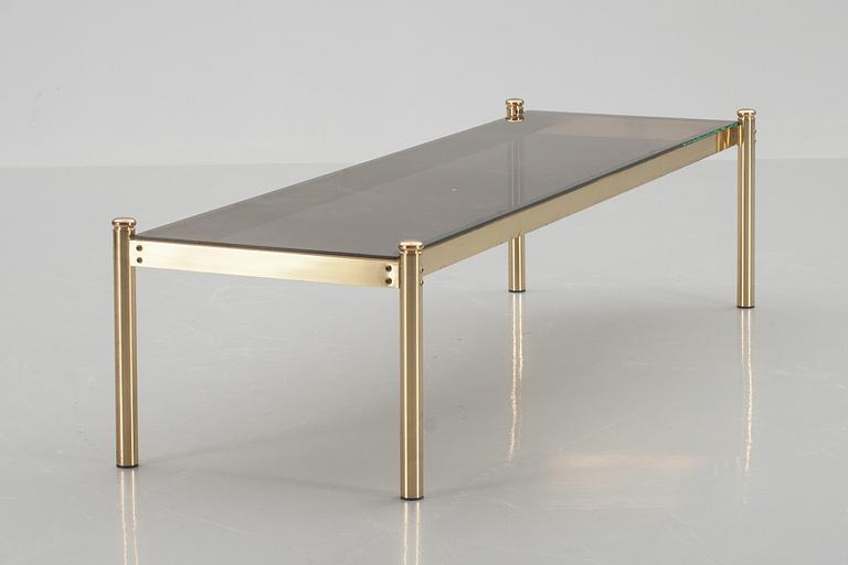 SIDOBORD, mässing och plexi, 70-tal.