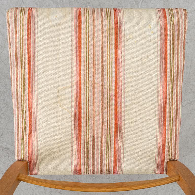 Carl Malmsten, chairs, 4 pcs "Calmare Nyckel", Åfors furniture factory, second half of the 20th century.