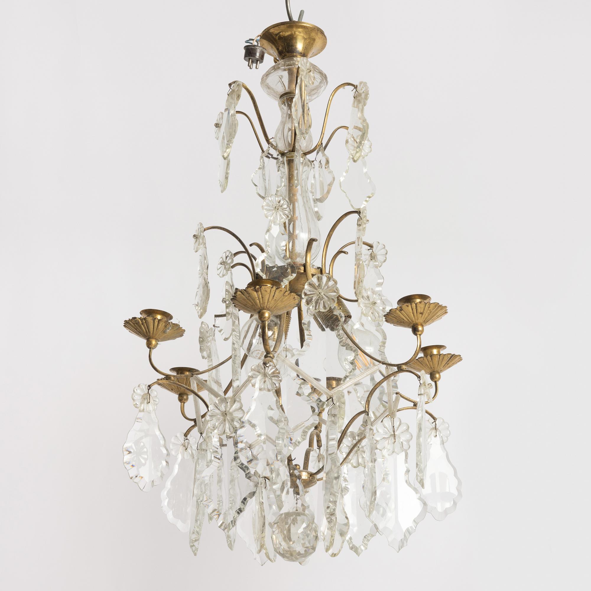 Chandelier, Baroque style, 20th century.