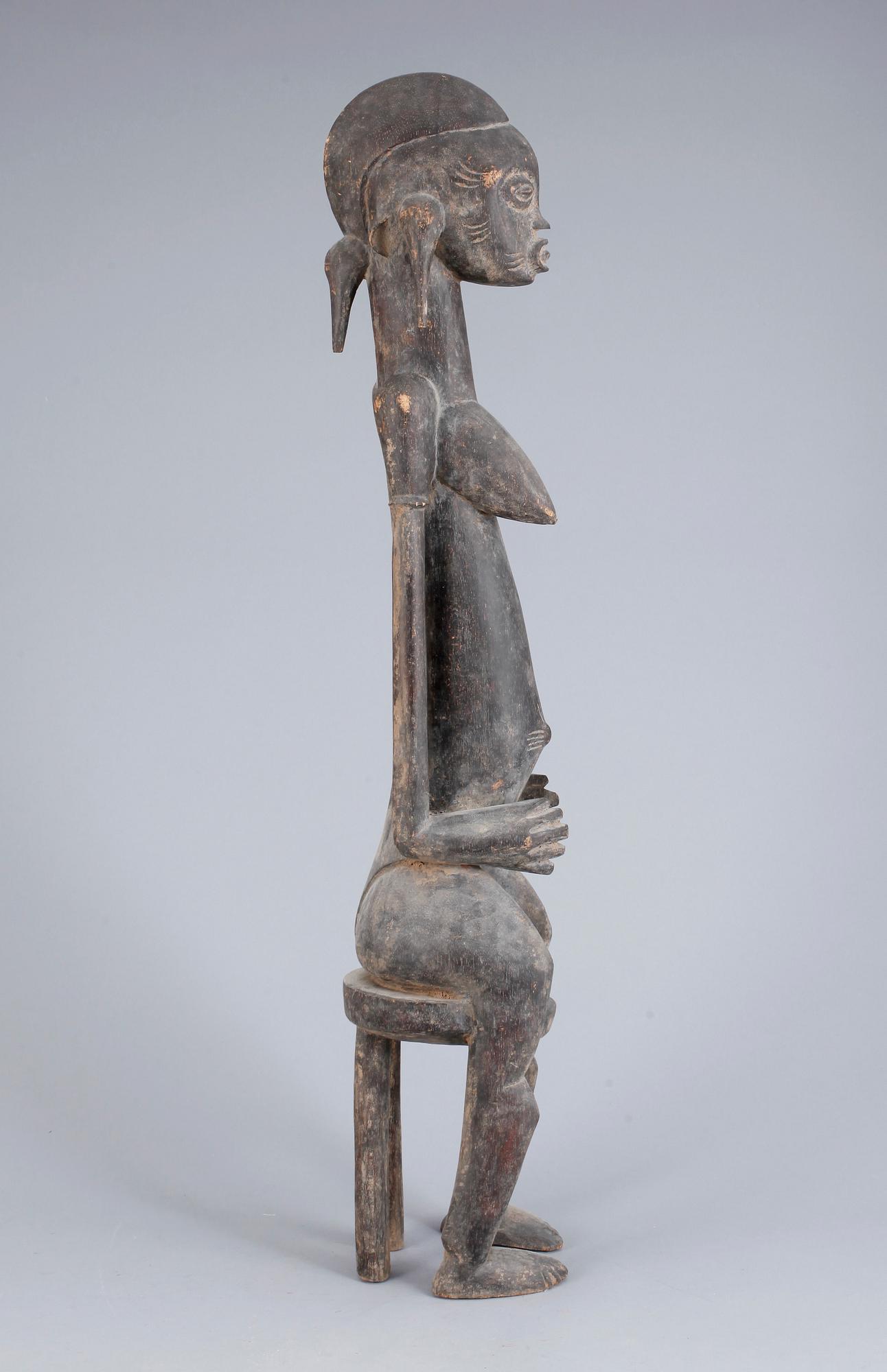 SKULPTUR, skuret trä, Afrika, omkring 1900-talets mitt.