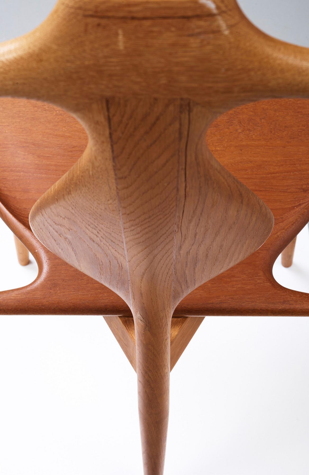 Hans J. Wegner, "Bachelor's chair/ "Jakkens Hvile", Johannes Hansen, Danmark ca 1959.