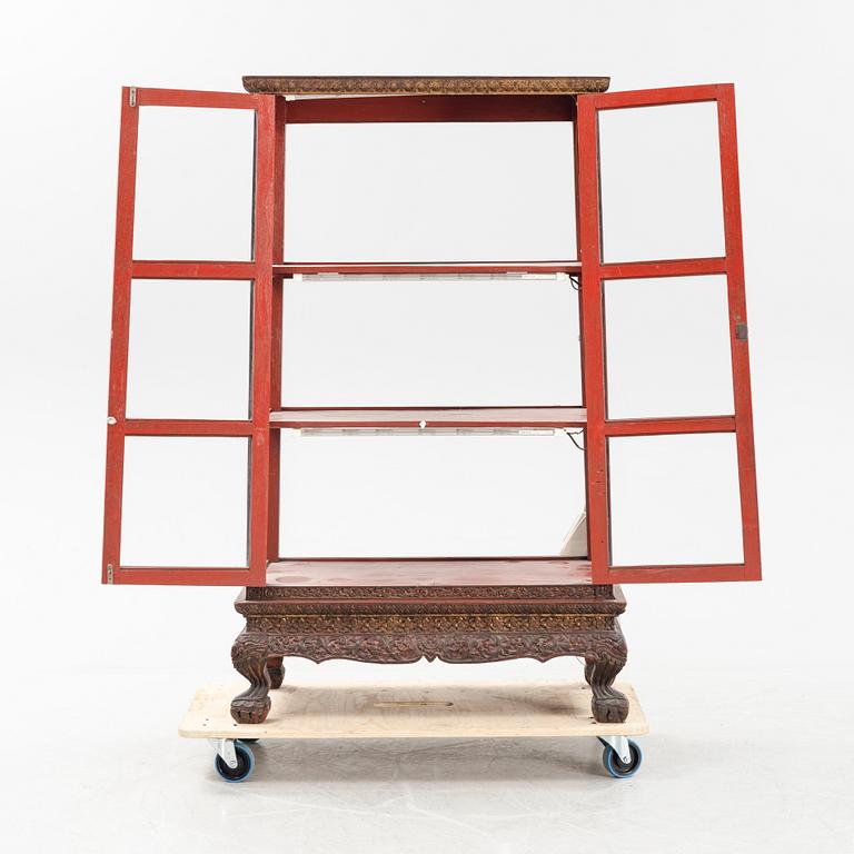 Display cabinet Southeast Asia 20th century.