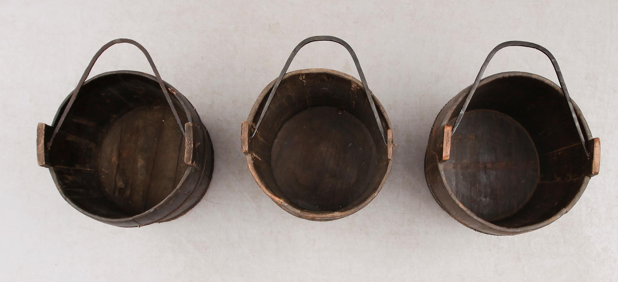 VATTENSPANNAR, 3 st, ostindiska.