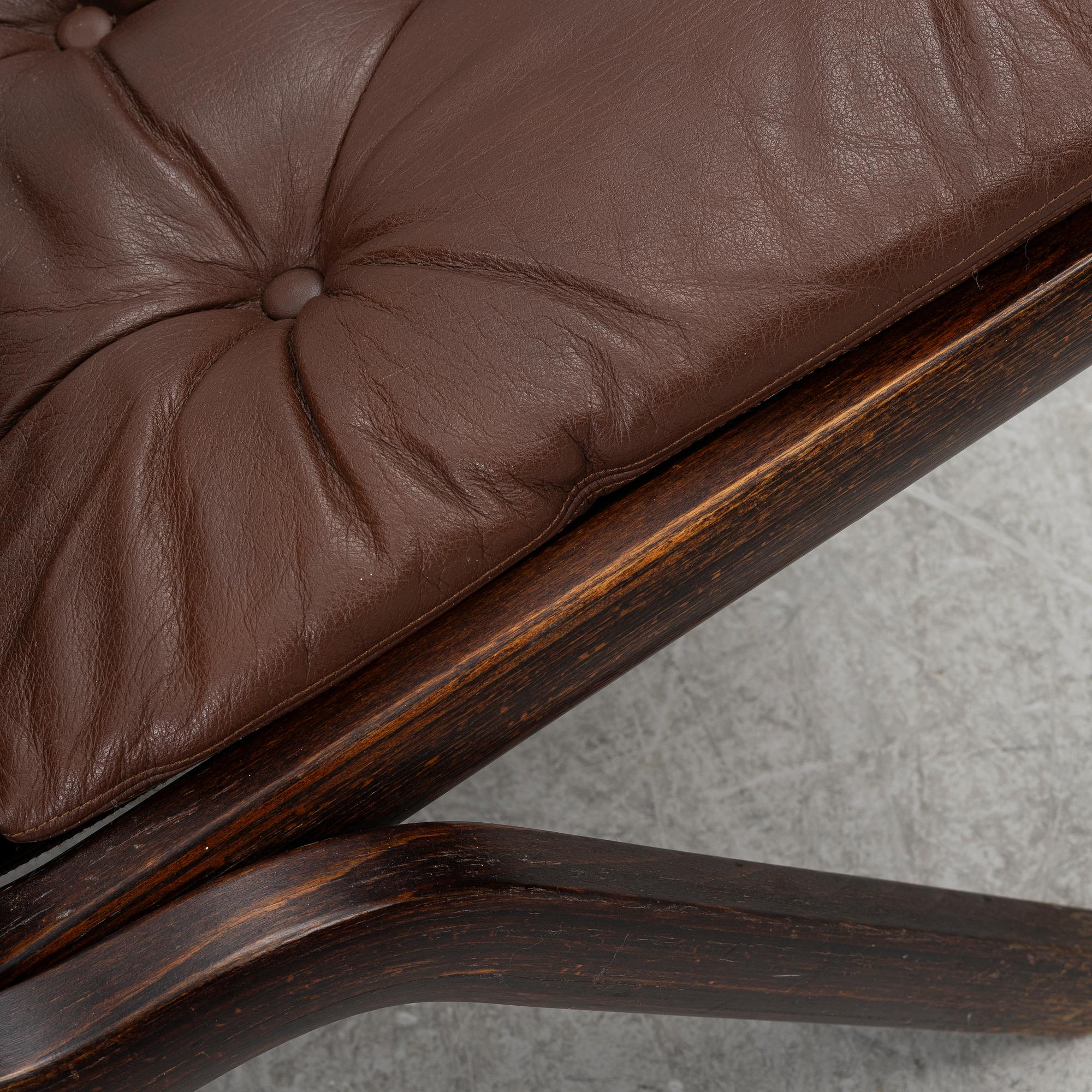 Three 'Uno' armchairs, Ekornes, Norway.
