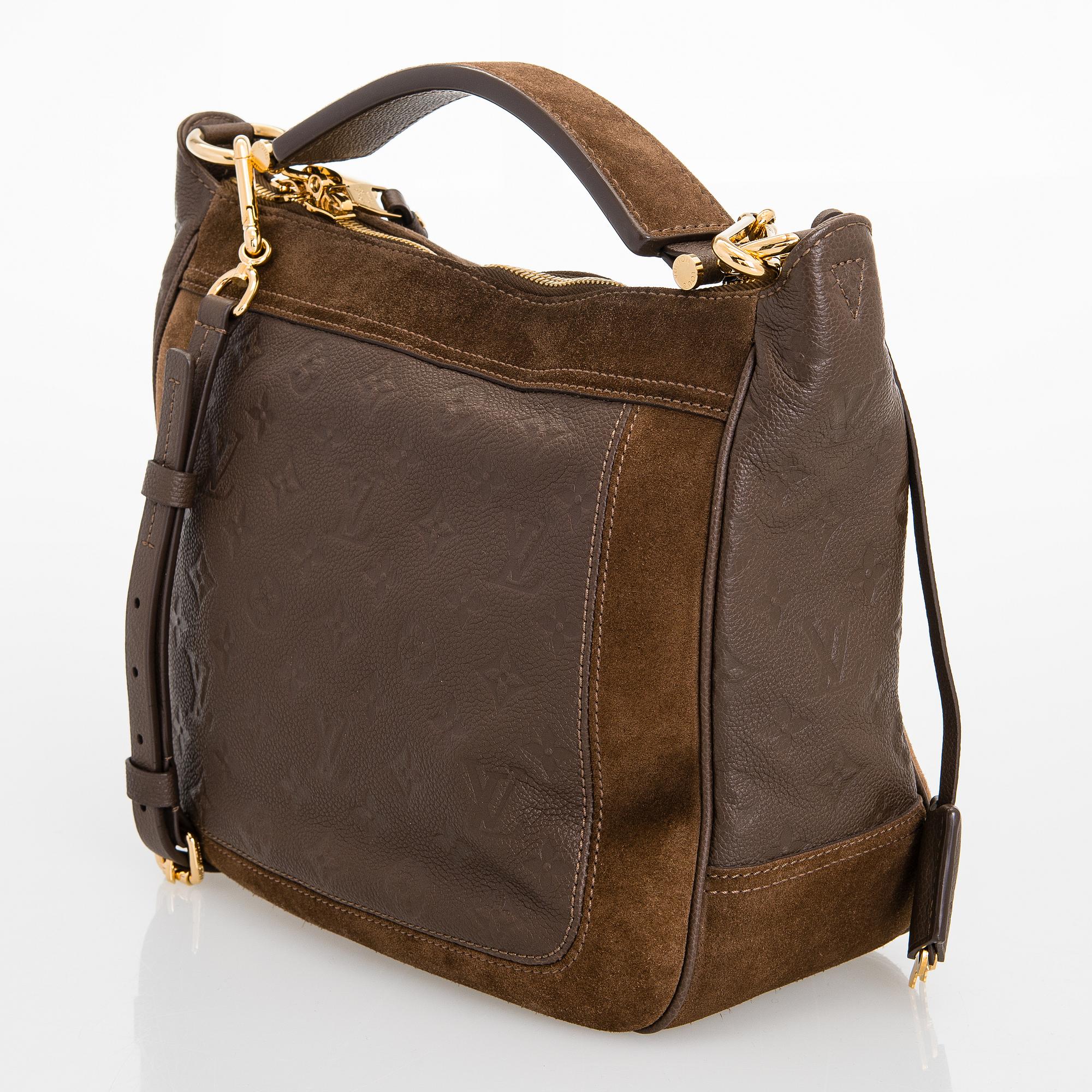 Louis Vuitton, Monogram Empreinte Suede Audacieuse Bag.