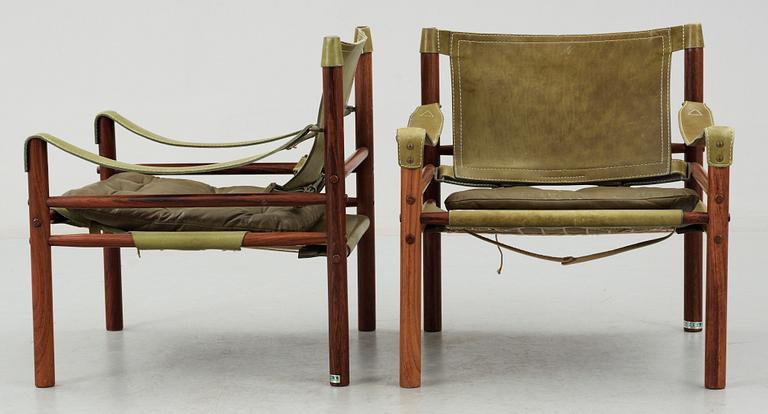 FÅTÖLJER, ett par, "Scirocco", Arne Norell. Modellen formgiven 1964.