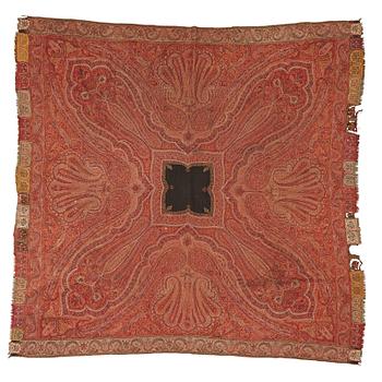 A woven shawl with paisley design, India, Kashmir, late 19th Century.