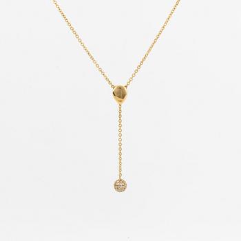 LWL Jewellery, necklace, 18K gold with briliant-cut diamonds.