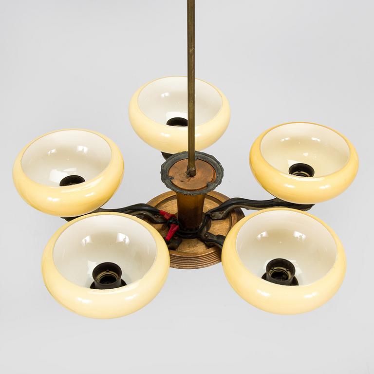 Paavo Tynell, taklampa, 1376/5, Taito, 1930-luku.