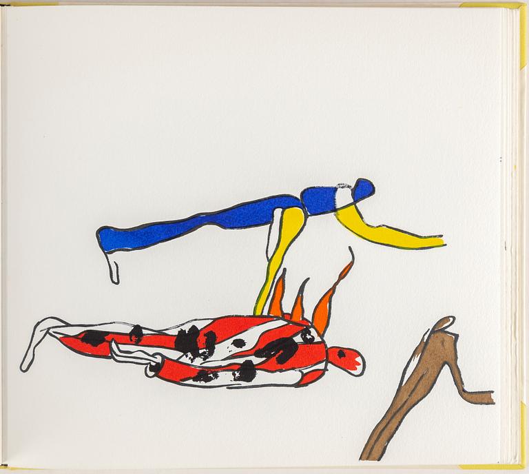 LAGE LINDELL, bok bestående av 22 bilder tryckta i silk-screen. Bok signerad Lage Lindell och numrerad 28/100 i blyerts.