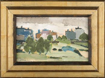 OLLE NYMAN, olja på pannå, signerad och daterad -48.