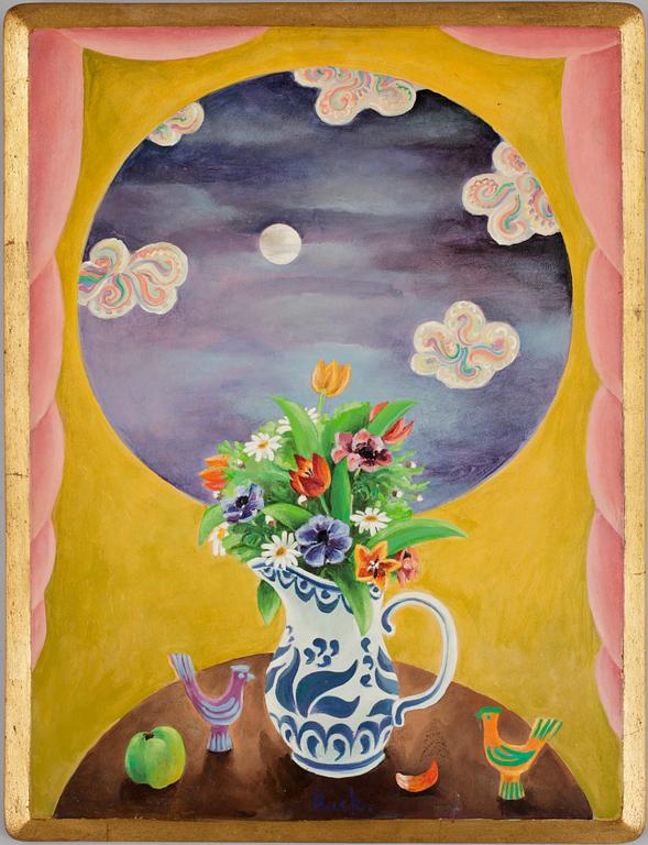 LARS HUCK HULTGREN, olja på trä.