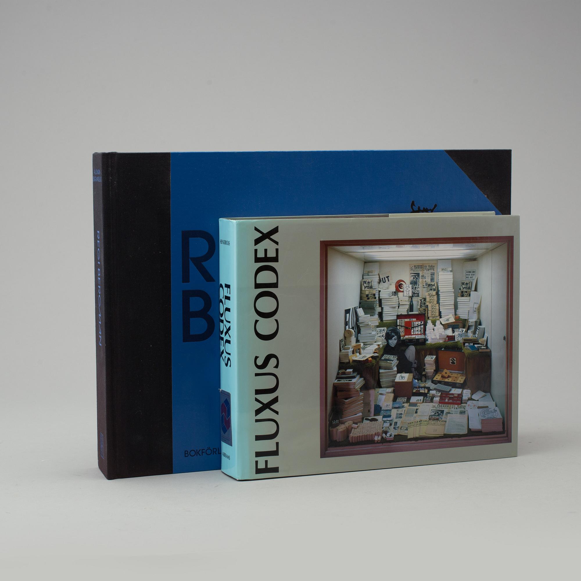BOOKS, 2 vol, Fluxus Codex (1995), Paul Duncan & Bengt Wanselius: Regi Bergman (2008, CD).