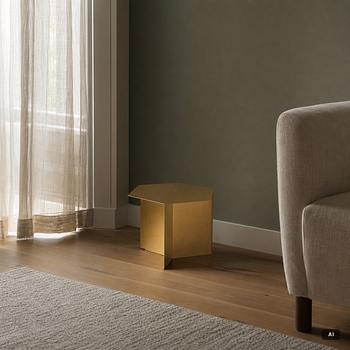 A 'Slit Table Round' side table, Hay, Denmark.