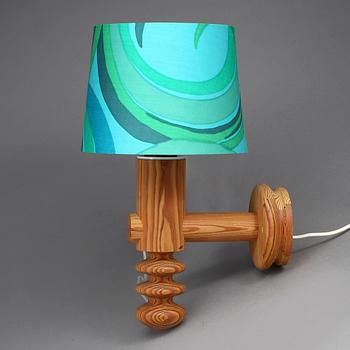 VÄGGLAMPA, trä, luxus, stämpelmärkt. Design Uno Kristiansson.