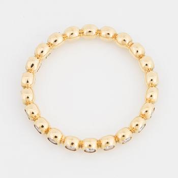 GEORG JENSEN, "Aurora", ring med briljantslipade diamanter.