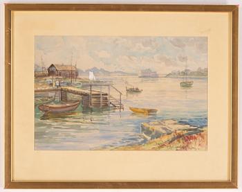 Anna Gardell-Ericson, watercolour. Signed.