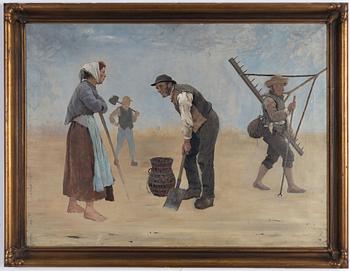 August Hagborg, Mussel plockare.