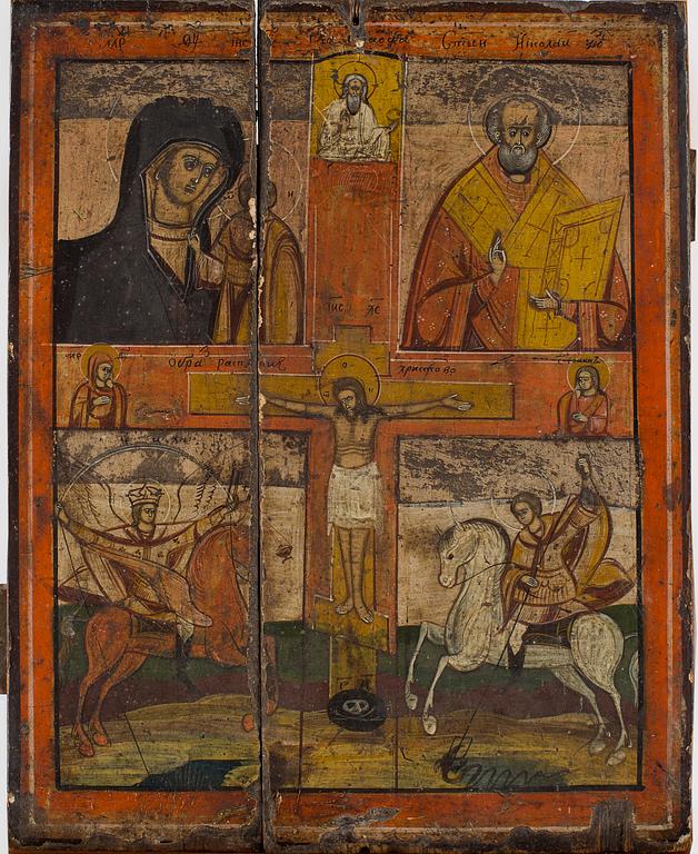 IKON, Ryssland, 1800-tal. Tempera på pannå.