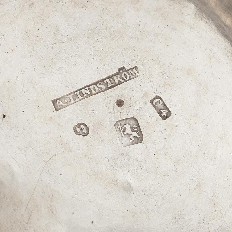 A Swedish parcel-gilt silver beaker, marks of Anders Lindström, Kalmar 1833.