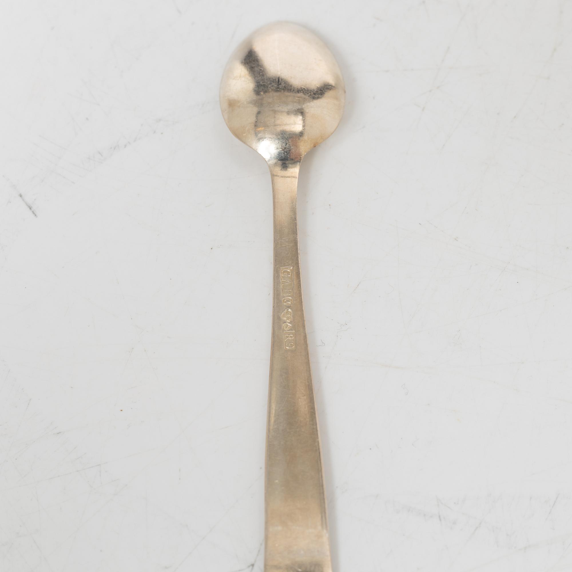 Jacob Ängman, bestickuppsättning, 42 delar, silver, "Rosenholm", GAB,