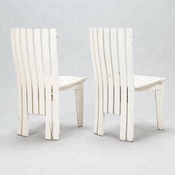 Alvar Aalto, A five-piece 1960'/1970's 'Aurinko' (Sun-series), garden furniture set for Artek.