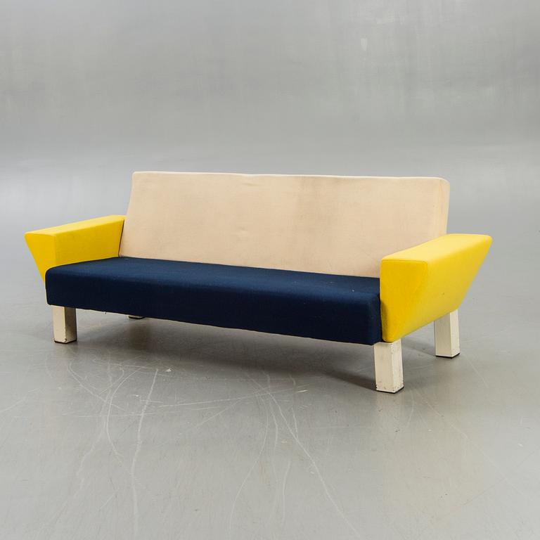 An 1970s Knoll sofa designed by Ettore Sottsass.