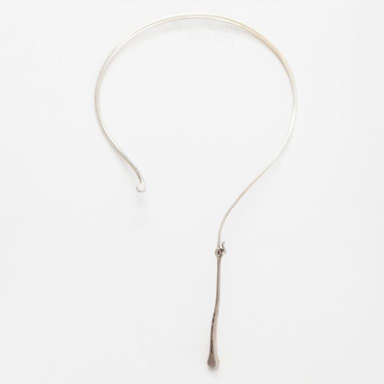 Bernt Högkvist, necklace and ring, silver, Sten & Laine, Turku.