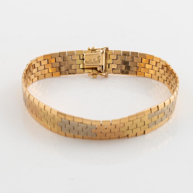 Armband 18K flerfärgat guld.