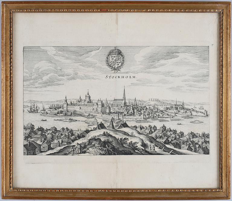 KOPPARSTICK, 2 st, bl a Johannes van den Aveelen, dat 1713.
