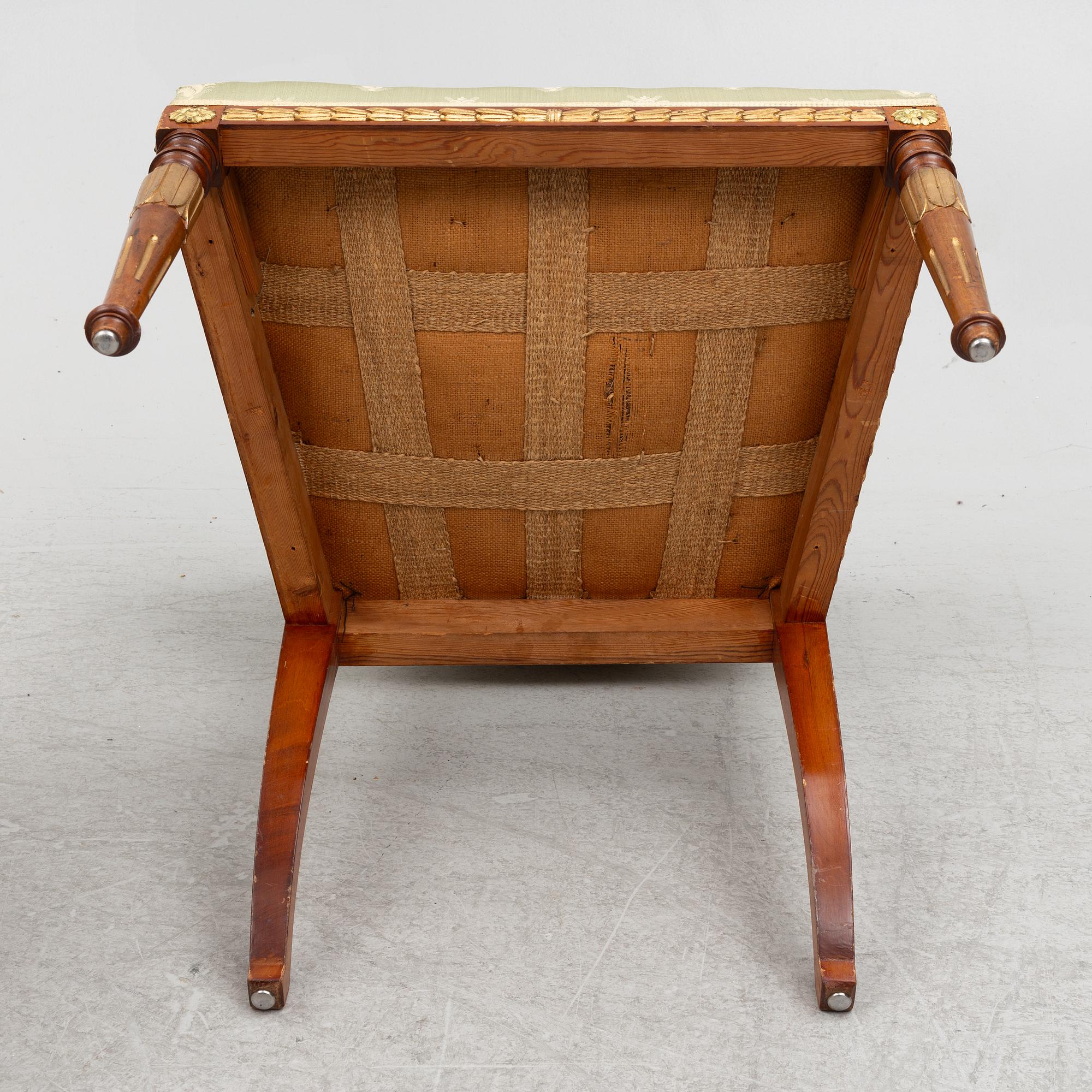 A pair of chairs, first half of the 20th century. Empire style.