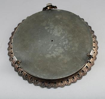 SPEGELPLATEAU, nysilver, empire, 1800-talets andra hälft.