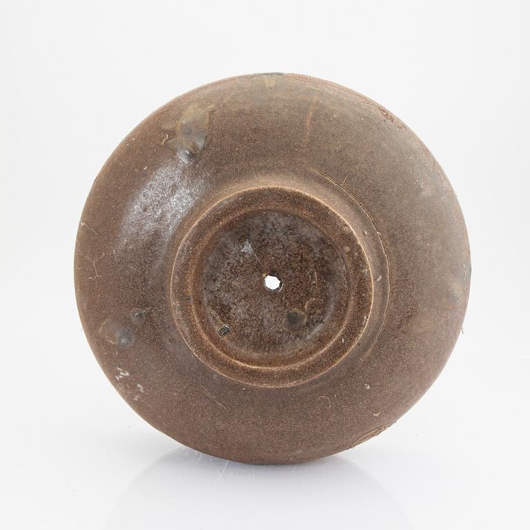 A Signe Persson-Melin Campos Filhos, Portugal slat glazed stoneware urn.