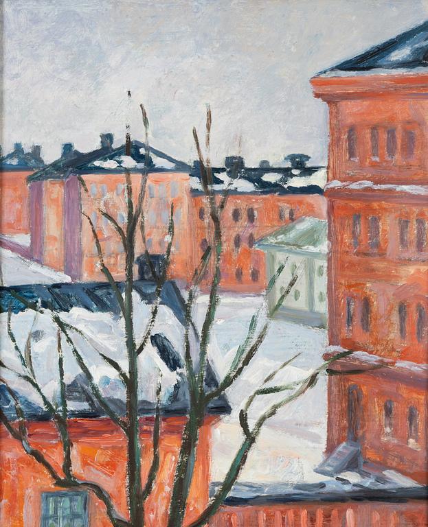 Birger Simonsson, oil on paper-panel, unsigned.