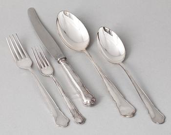 BESTICK, silver, 60 delar, GAB, Stockholm. 1950-tal.