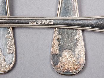 BESTICKSERVISDELAR, 15 st, silver, bl a GAB, K Andersson, AG Dufva, Stockholm, 1912-7.