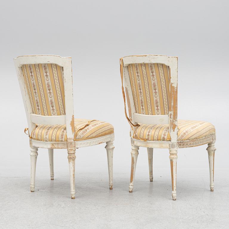 Chairs, a pair, late 18th century, Gustavian.