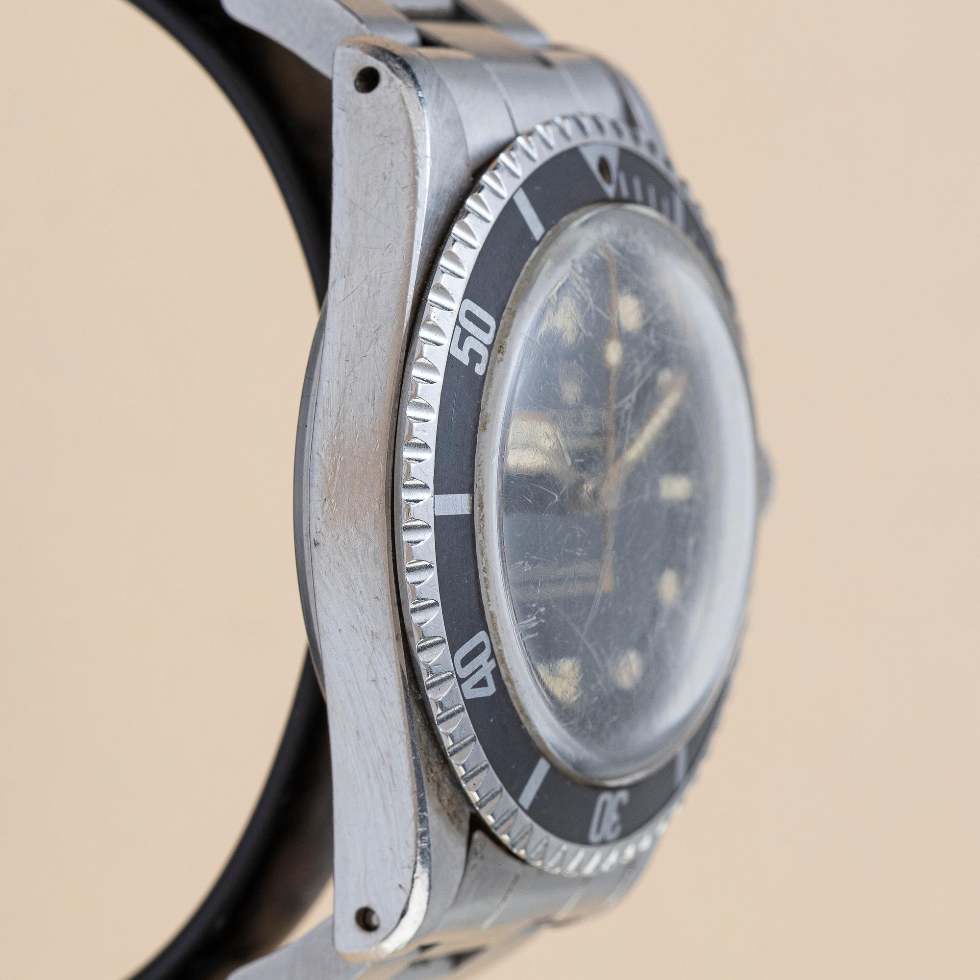 Rolex, Submariner, "Underline, Gilt, Swiss only, Pointed crown guards", "Proveniens Rodriquez Messina", ca 1963.