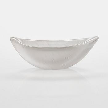 Tapio Wirkkala, taidelasi/malja, "Sulka", signeerattu Tapio Wirkkala Iittala -55.