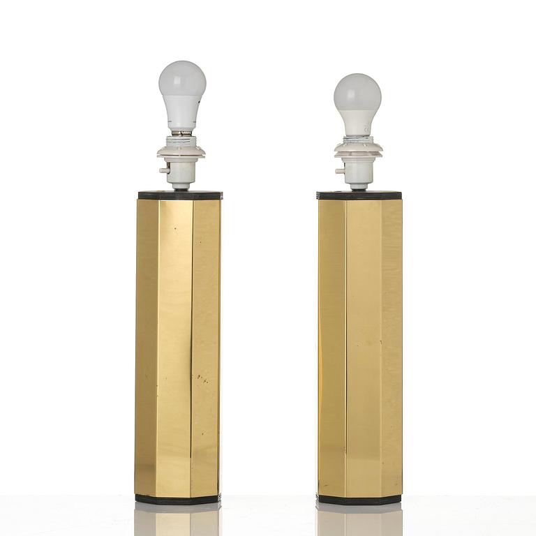 Hans-Agne Jakobsson, a pair of table lamps model B 203/36, Hans-Agne Jakobsson AB, Markaryd, 1960s-70s.