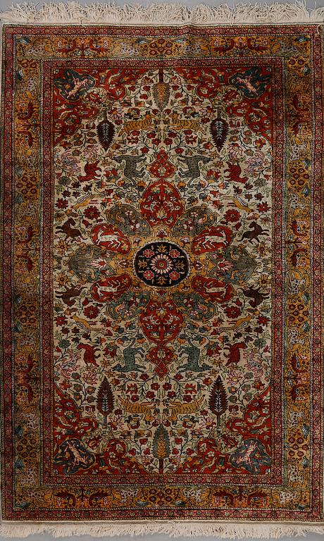 MATTA, Kayseri, part silk, old, 224 x 150 cm.
