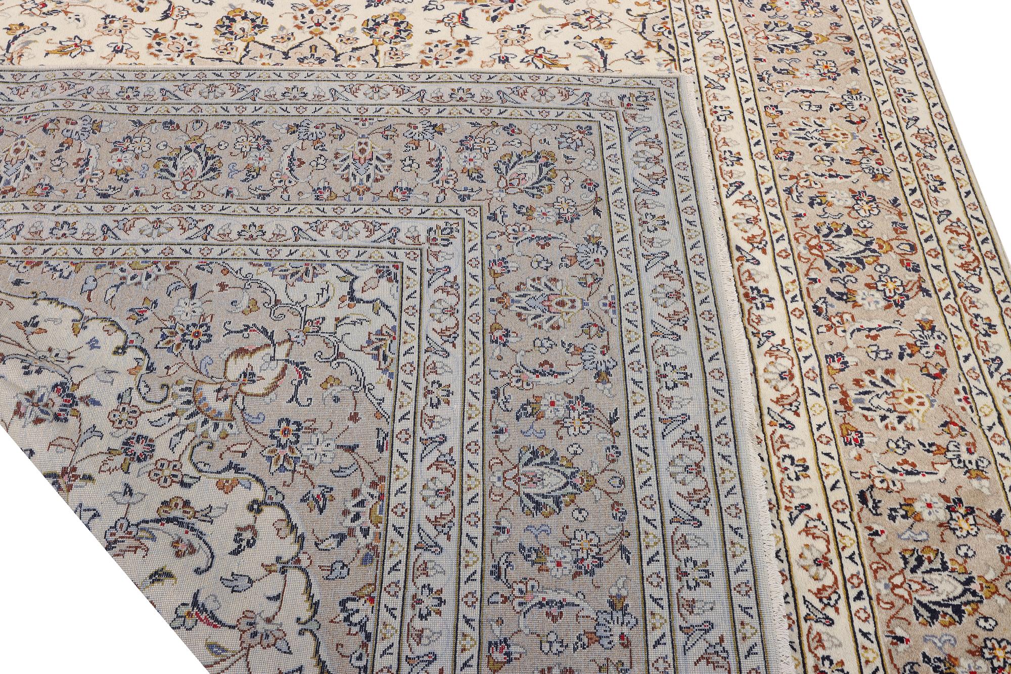 A Keshan carpet, c. 355 x 240 cm.