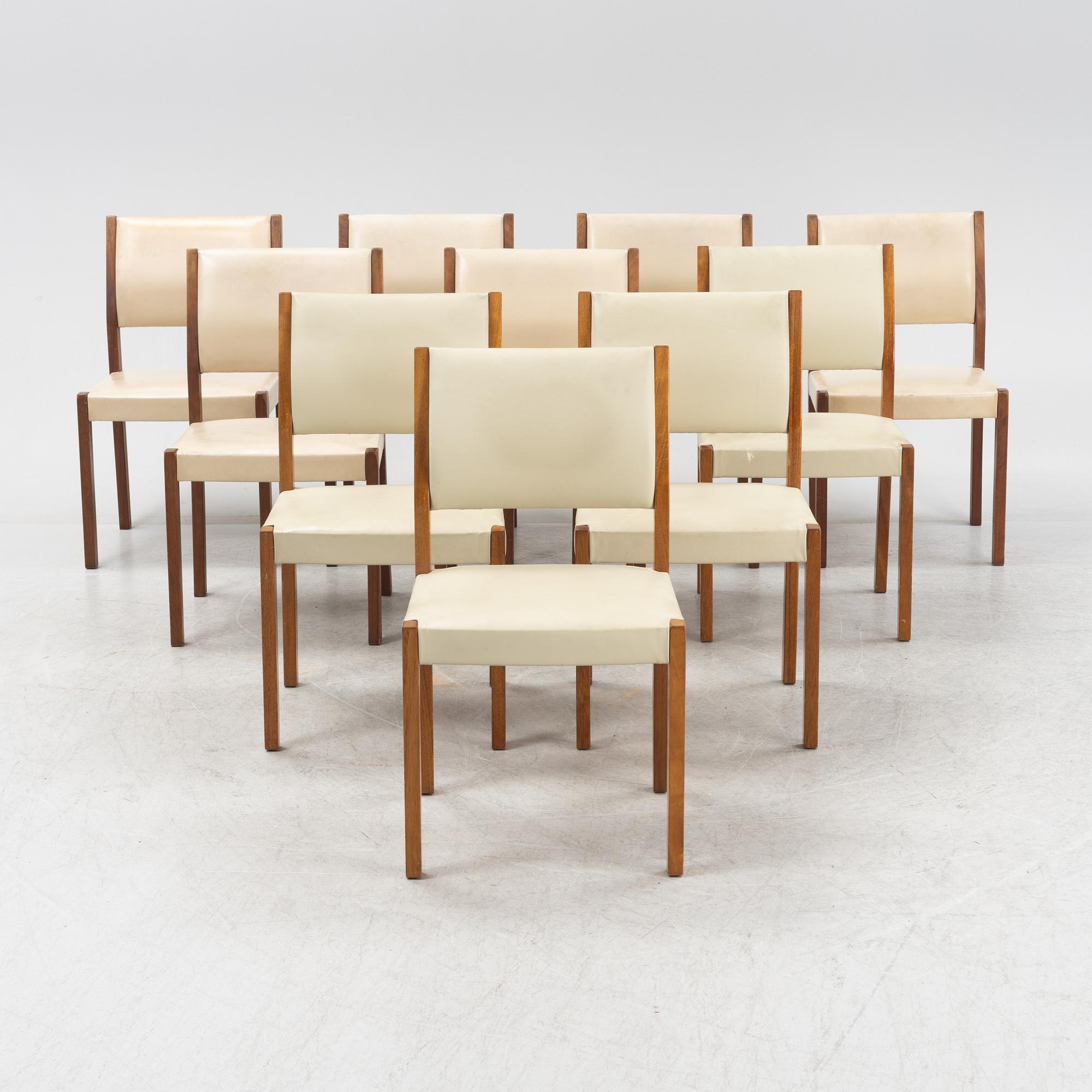 Hellevi Ojanen, stolar, 10 st, modell 621, Artek, 1960-tal.