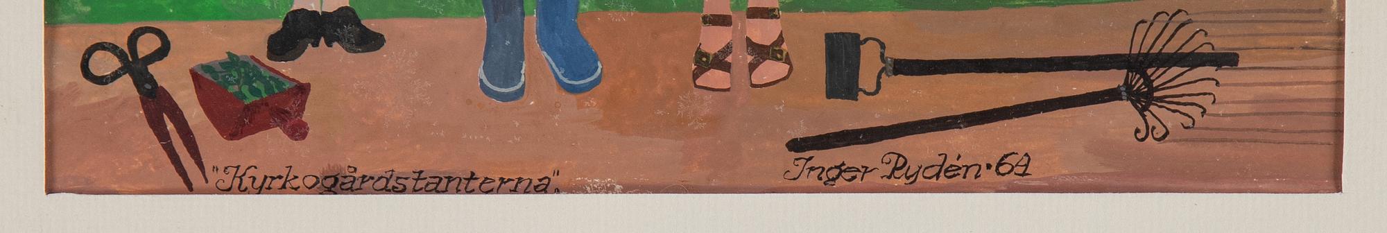 INGER RYDÉN, gouache on paper, signed.
