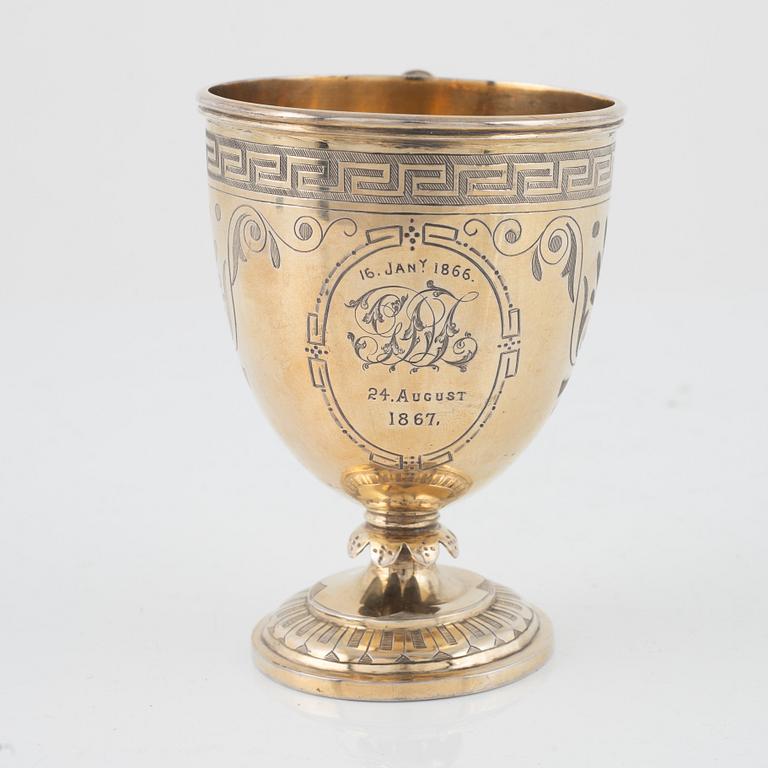 Thomas Smily, bägare, silver, London, England 1865.