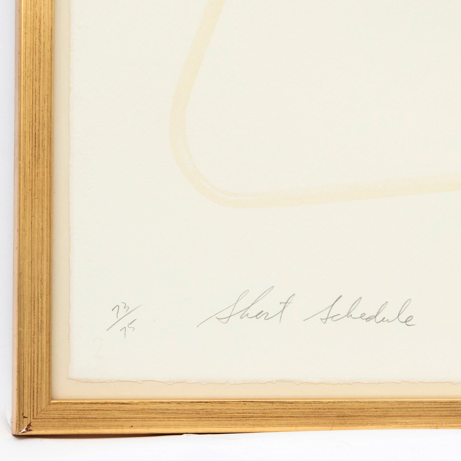 James Rosenquist, Short Schedule.