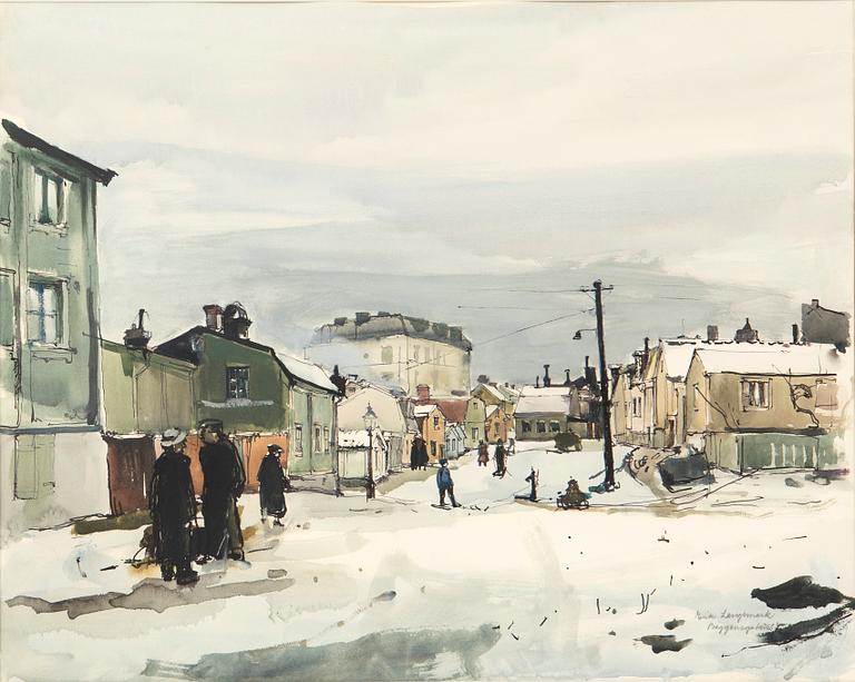 Erik Langemark, "Baggensgatan".