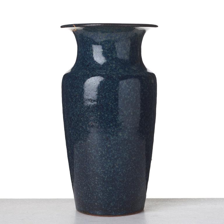 Gunnar Nylund, a stoneware ewer, Rörstrand, and a vase by unknown designer, mid 20th century.