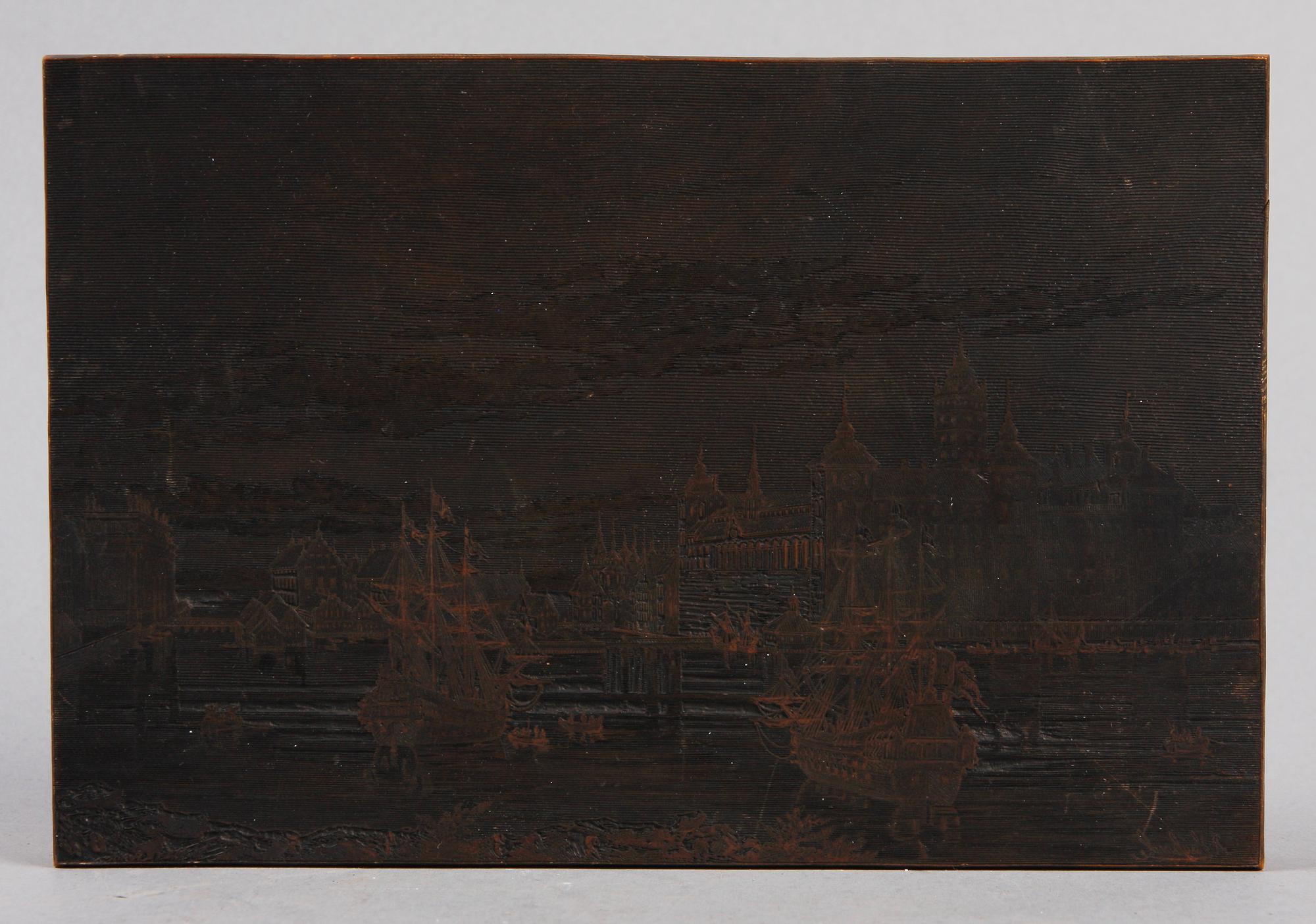 TRYCKSTOCKAR TILL XYLOGRAFIER, 4 st, trä, 1800-talets andra hälft.