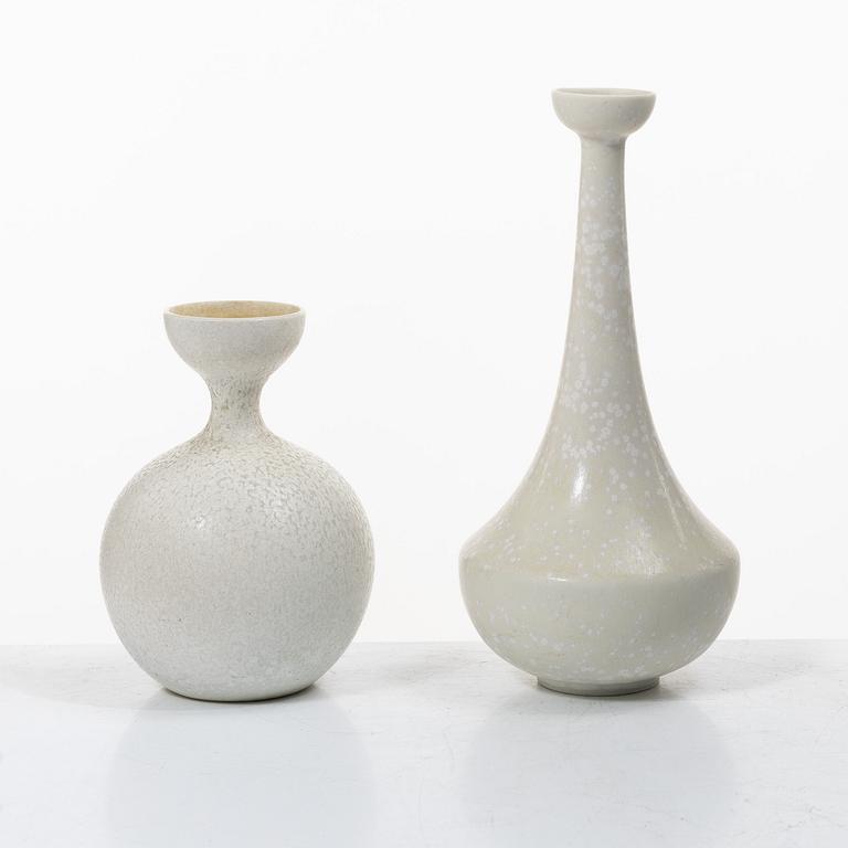 Rörstrand, two vases, Gunnar Nylund and Carl-Harry Stålhane.